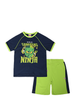 Lego Wear - Lego® Ninjago® Shorts Set - Lwtaj 305 - Marškinėlių rinkinys trumpomis rankovėmis - Tamsiai mėlyna