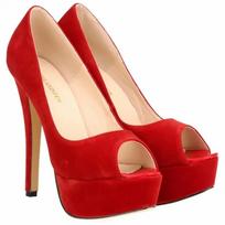 Moteriški aukštakulniai stiletto, seksualių striptizo šokių aukštakulnių, atviro piršto, aksominės platformos, vakarėliams naktiniame klube, juodi, raudoni, vestuviniai bateliai 40 beige