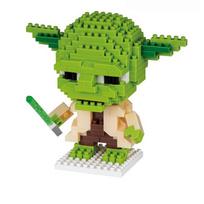 Statybiniai blokai Anime meistras Yoda plytos Animacinių filmų veiksmo figūrėlės Galvų surinkimas Mokomieji žaislai Vaiko gimtadienio dovana green