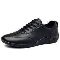 Fashion Non-Slip Mens Casual Shoes Lightweight Tenis Masculino New Casual Leather Male Sneakers Sport Skateboard Shoes Sports Footwear 44 juoda