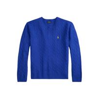 Polo Ralph Lauren Cable Knit Long Sleeve Wool Sweater Men sweater 710876762-027 XXL blue