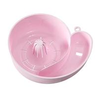 Snail Shape Drain Automatic Cleaning Basket Hand Wash Free Fruit Plate Filter Vegetable Washing Basin Household Kitchen Essentia white