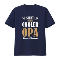 So Sieht Ein Richtig Cooler Opa Aus Herren T Shirt Trendy Design for Fashionable Grandpas vintage Washed designer clothes 4XL beige