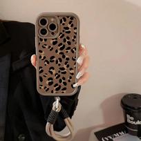 Leopardo rašto telefono dėklas su dirželiu Motorola Moto Edge 70 G86 G56 G15 G24 50 G35 G34 G75 PLAY G85 60 Fusion Stylus Pro 4G 5G Moto G56