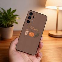 Autumn leaves pumpkin Phone Case For Samsung S25,S24,S21,S22,S23,S30,Ultra,S20,Plus,Fe,Lite,5G Black Cover Samsung S21Ultra