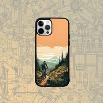 Kalnų dviračio dviračio MTB telefono dėklas IPhone 16e,16,15,Pro,Max,14,Plus,13,12,11 Magesafe magnetinio belaidžio įkrovimo dangtelis iPhone15pro beige