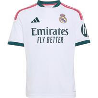 Adidas Real Madrid 26/27 Home Jersey Football Letter Logo Pullover Short Sleeve Kids tops KC3993 140 gray