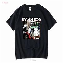 Vintažiniai 1991 m. Dylan Dog marškinėliai 90-ųjų 1990-ųjų Italų Baisiojo Komikso Vintažiniai Išskalbti Madingi Viršutiniai Drabužiai Kasdieniam Dėvėjimui Kvėpuojantys M black