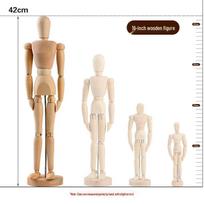 12 colių lankstus medinis manekenas menui ir eskizams Wooden Mannequin