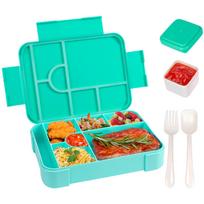 Nešiojama pietų dėžutė vaikams suaugusiems Bento dėžutės Pietų indai Sandarus maisto indas iškylai, stovyklavimui, mokyklai, virtuvei Blue mėlyna