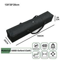 Large Travel Picnic Handbag Grey Storage Tool Bag New Canvas Canopy Pole Bag  Outdoor Supplies 130*20*20cm black