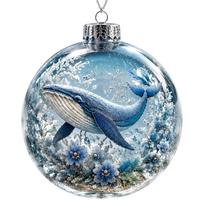 Themed Christmas Tree Ornament Hanging Decorations for Holiday Home One Size gray