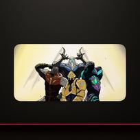 Warframe Mouse Pad Play Mat,Large XXL90x40cmx5mm,stitch Desk Mats,Gaming Accessories,PC Parts 50cmx100cm blue
