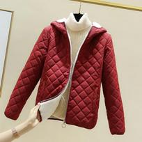 Korėjos mados žiemos moteriškos striukės paltai dygsniuotas paltas ilgomis rankovėmis vienspalvis švarkas laisvas elegancija laisvalaikio patogumas XXL brown