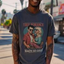 True Romance Movie Tee: 90s Retro Film Shirt S black