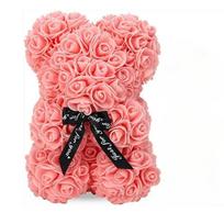 Artificial Flower Eternal Rose Teddy Bear for Mom Mother's Day Birthday Valentine's Day Anniversary Gifts & Decorations rožinė