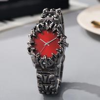 Y2K Gothic Claw Shaped Quartz Watch With Detachable And Replaced Dial, Fashionable Street Accessory gray
