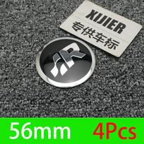 Car R Emblem Wheel Center Hub Cap Sticker Accessories For Volkswagen VW R-line GTI Polo Golf Touareg Passat Magotan Tiguan  gc7 Jetta 1Set(4Pcs)