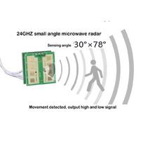 0.3-20M 24GHz microwave radar sensing module 5v no delay small angle vehicle moving object human sensing head Distance Sensor 5M