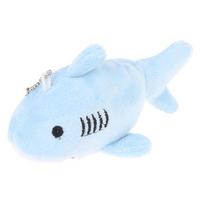 Shark Keyring Simulation Shark 12CM Shark Key Chain Key Chain Pendant Shark Plush Toy Ocean Animal white