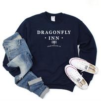 „Dragonfly Inn Stars“ tuščiaviduriai megztiniai TV laida „Gilmore“ mergaičių džemperis Luko užkandinė „Gilmore“ mergaitės „Crewneck“ megztiniai, gerbėjų viršūnės M tamsiai mėlyna spalva
