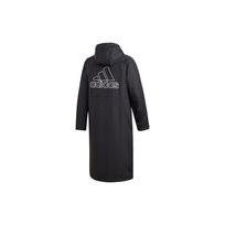Adidas ilgas izoliuotas paltas su šonine skeltuku ir spausdintu logotipu Vyriški viršutiniai drabužiai Juodas GF0000 M