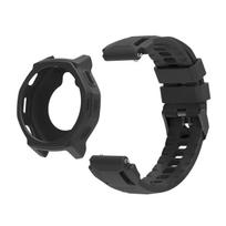 Silikoninis dirželis Amazfit T-Rex 3 Pro 44mm 48mm išmaniajam laikrodžiui + Apsauginis dėklas  T-Rex 3 Pro 48mm black