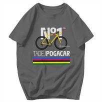 Vyriški marškinėliai Tadej Pogacar Dviratininkų komanda Pogi Tour De France Pops Y2K Grafiniai marškinėliai Unisex drabužiai Marškinėliai M black