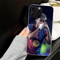 L-Lamine Y-Yamal 19 dėklas iPhone 13 12 Mini 11 Pro Max telefonui Minkštas telefono dangtelis X XS XR 7 SE 8 Plus 6 6S 5 5S Silikoninis Juodas Capa iPhone 5 5S