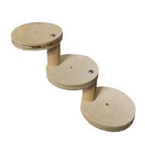 1 Set Hamster Ladder High Stability Detachable Solid Climbing Stairs Birds Parrot Exercise Perches Stand for Home Use 8 beige