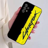 Žaidimo C-Cyberpunk telefono dėklas Juodas Silikoninis Minkštas Skirtas Samsung S25,S24,S21,S22,S23,S30,Ultra,S20,Plus,Fe,Lite Samsung S25ULTRA yellow