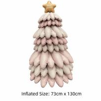 Aluminum Film Christmas Foil Balloon Party Props DIY Large Inflatable Balloon Inflatable Kids Toy Christmas Tree Balloon 10inch beige