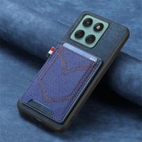 Dėklas Motorola Moto G86 Power 5G prabangus dėklas magnetinis odinis galinis skydelis Motorola G56 G66J G85 G34 G45 G05 G 86 G96 kortelių laikiklis Moto G56 5G mėlyna