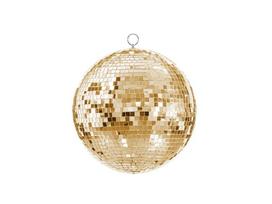 Hanging Decoration Disco Ball, Gold, 30 Cm
