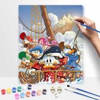 Disney Oil Painting Kit Canvas DuckTales Voyage DIY Home Decor Gift 40x50cm