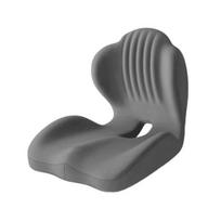 Patogus sėdynės užvalkalas Ergonomiška pagalvėlė su juosmens atrama, kvėpuojantis biuro kėdės užvalkalas nugarai ir sėdmenims, didelio tankio atminties putplastis, automobilio, namų pilka