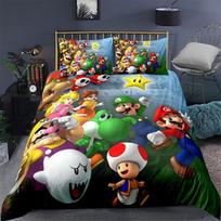 Super Smash Bros. užvalkalas antklodei, pagalvės užvalkalas, patalynės komplektas, suaugusiems, berniukui, mergaitei, miegamojo dekoracija, vaikams, viengulis, dvigulis, didelis dydis 140x200cm
