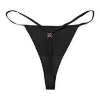 Sports yoga women's sexy coquettish ice silk underwear women's low-rise seamless underwear European and American large-size T-pants XL juoda