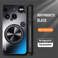 AG Matinis Magnetinis Dėklas Nothing Phone 3 360° Besisukantis Žiedo Laikiklis Belaidis Įkrovimas Kietas Viršelis Nothing Phone3 3A Pro Nothing Phone (3) juoda