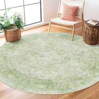 Rožinis Boho apvalus kilimas – skalbiamas, minkštas, neslystantis apskritas kilimas mergaičių miegamojo, svetainės dekoravimui Diameter 150cm(59in)