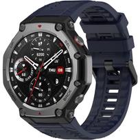 Silicone Strap for Amazfit T-Rex 3, Navy Blue gray