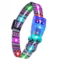 LED šunų gyvūnėlių antkakliai Šviečianti apykaklės sagtelė IP68 atspari vandeniui Įkraunama Martingale šunų medžioklės reikmenys dideliems veislėms Atspindintis 37-63cm blue