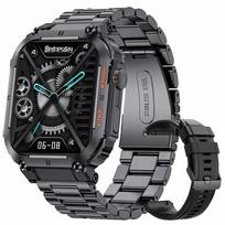 2025 Naujas Lauko Sporto Fitneso Išmanusis Laikrodis Vyrams 1,96 Colio Ekranas Bluetooth Skambinimas Vandeniui Atsparūs Laikrodžiai Kraujo Deguonis Reloj Hombre Silicone sidabras