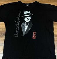 Leonard Cohen Tour  Unisex T-Shirt Adult S To 5XL GE119 Unisex T-Shirt XL black