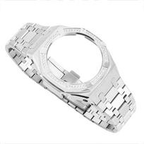 For Casio GA-2100 GA2110 GA-B2100 Modification Kit Steel Strap And Case Metal Stainless Steel Case Strap Men's Watch Accessories 0mm white
