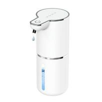 Automatinis indukcinis muilo dozatorius, įkraunamas per USB, 350 ml talpos, bekontakčiu būdu valdomas elektrinis muilo dozatorius B balta