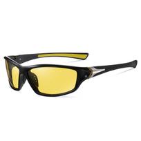 Polarized Night Vision Sunglasses UV Protection Driving Glasses Anti-Glare Lightweight Frame Outdoor Sports Eyewear for Men and Women One Size yellow