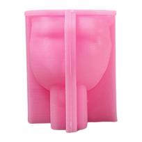 Animal Cats Silicone Molds for Epoxy Resin Candle Soap Gypsum Decoration Fondant Silicone Molds for Chocolate Candy 1 pink