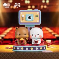 Yier And Bubu Cinema Themed Hanger Card Collectible Figure Limited Edition Trendy Doll Desktop Toy Birthday Gift Girl white
