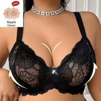 Women Sexy Ultra Thin Breathable Gathering Anti Sagging Side Collection Bra For Large Bust 110F juoda